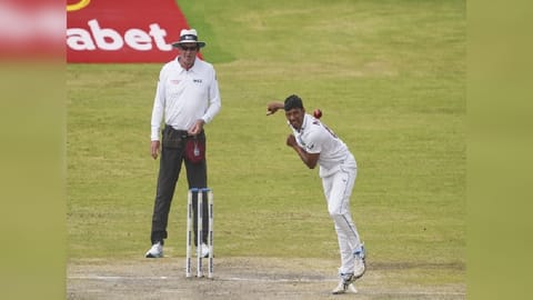 West Indies team in action