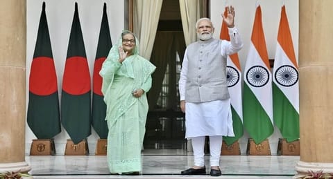 Sheikh Hasina and PM Modi
