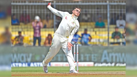 Todd Murphy has 11 wickets in three Tests