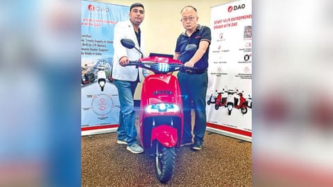 Electric automobiles was unveiled in Chennai by chairman-CEO Dr Michael Liu