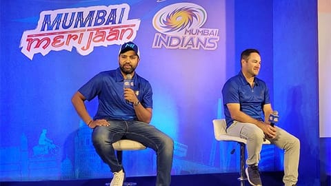 MI skipper Rohit Sharma and MI head coach Mark Boucher