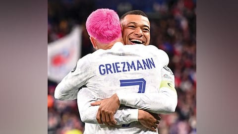 Kylian Mbappe and Antoine Griezmann