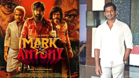 Poster of 'Mark Antony'; Actor Vishal