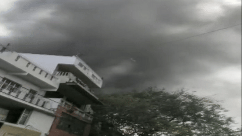 Visuals from factory in Delhi that caught fire.