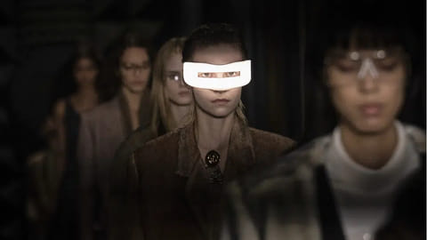 Models presented Louis Vuitton Fall/Winter 2023-2024 ready-to-wear collection