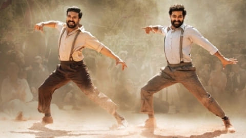 (L) NTR Jr; Ram Charan(R)