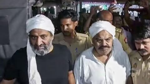 Atiq Ahmad and brother Ashraf Ahmad.