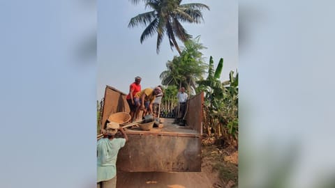 The civic body has been transporting plant and tall tree saplings to be kept in the city parks as its continuing efforts to improve the green cover in the Chennai corporation limit