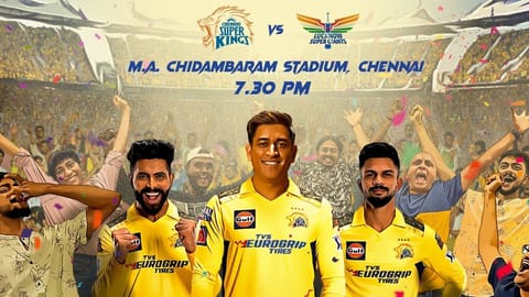 Chennai Super Kings vs Lucknow Super Giants Poster