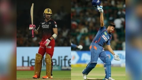Faf du Plessis; Avesh Khan