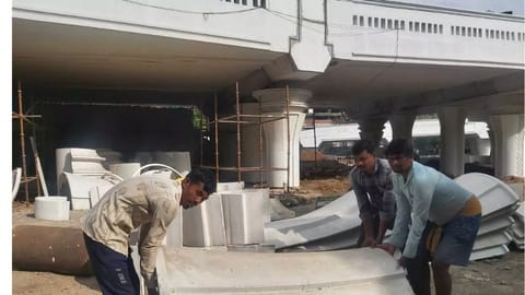 Anna flyover reinforcement work