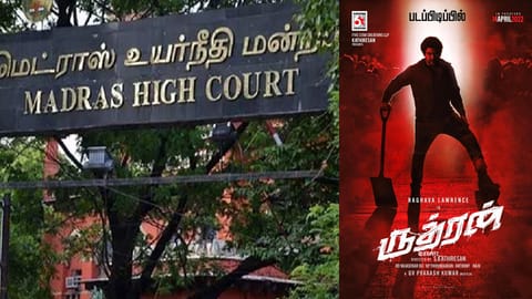 Madras High Court, Rudhran Poster