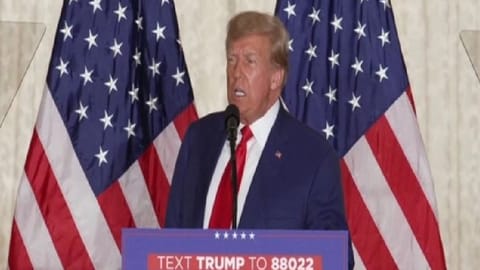Former US president Donald Trump