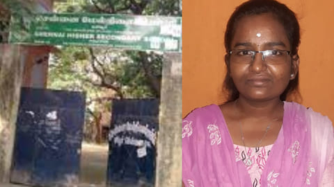 (L) Representative picture of the school; R Jayashree(R)