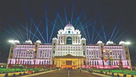 Exterior view of Telangana State Secretariat