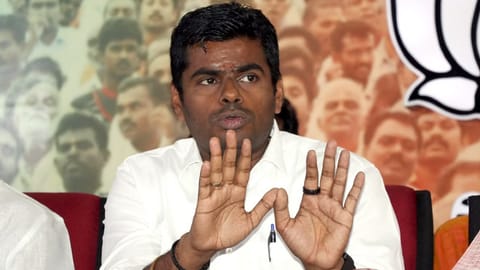 State BJP president K Annamalai