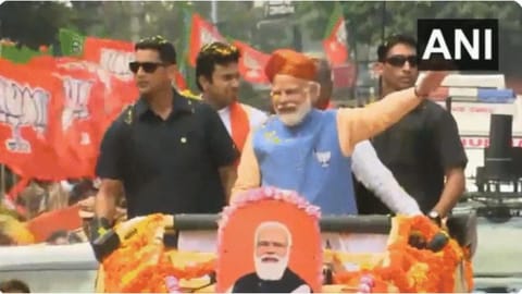PM Modi's mega road show in Bengaluru