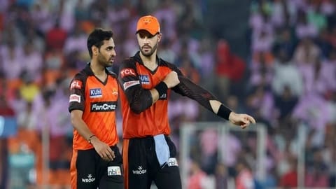 Bhuvneshwar Kumar and Aiden Markram