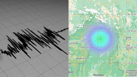 Representative image; Map view of where the earthquake occured