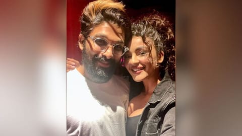 Actors Seerat Kapoor and Allu Arjun