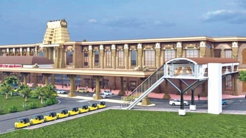 Design of the proposed skywalk for arriving passengers