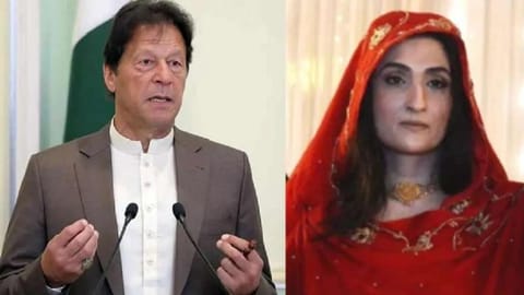 PTI Chairman Imran Khan and his wife Bushra Bibi