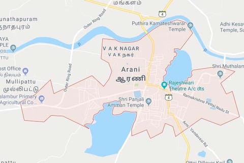 Arni, Tiruvanamalai (Image source: Google Maps)