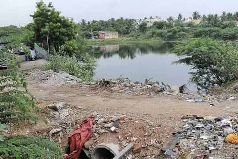 Restoration work at Adambakkam lake begins