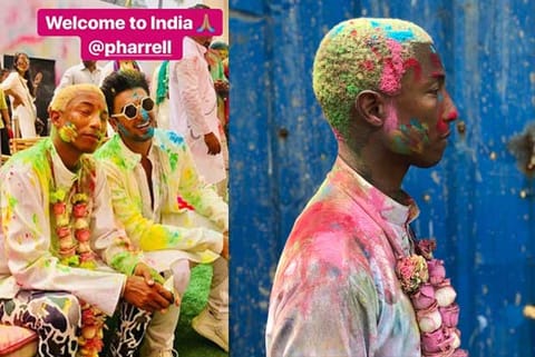 Pharrell Williams with Ranveer Singh