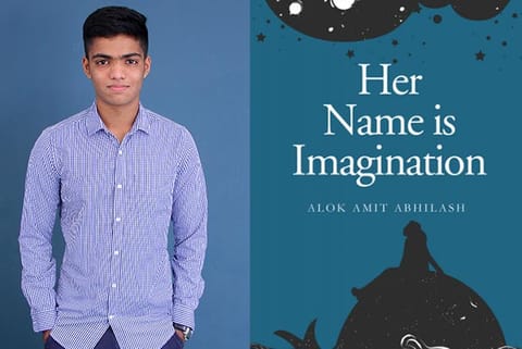 Author Alok and his poetry book