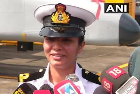 Sub-Lieutenant Shivanji becomes navy's first woman pilot