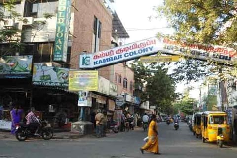 Motorists use the junction on 27th Main Road as a parking spot during peak hours
