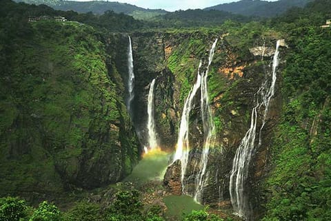 Jog Falls: Majestic cascade with a captivating view