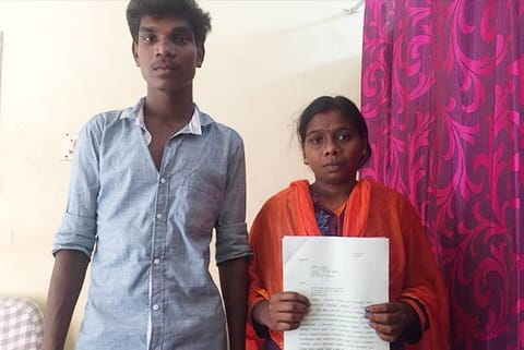 Rajarajan and Sukanya at IGP office in Tiruchy