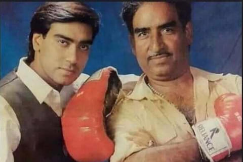 Veeru Devgan with his son Ajay Devgn
