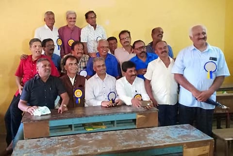 Commissioner of Police AK Viswanathan with his classmates at Ambattur