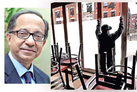 Kaushik Basu (L)