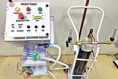 The prototype developed by Golden Rock Worshop, Tiruchy