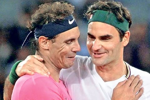 Nadal and Federer were part of an Instagram session on Monday