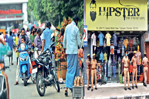 People throng markets to buy puja items on Vinayaga Chathurthi; Cops deployed to control crowd
