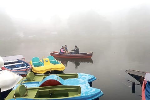 Very few takers for the boats in the TTDC boathouse in Kodaikanal which resumed operations last week