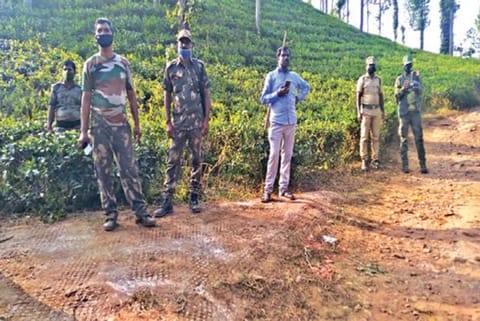 Foresters using drones to track the movement of the elephant in The Nilgiris on Tuesday