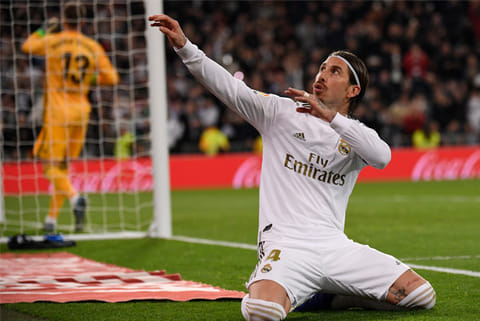 Skipper Sergio Ramos netted the second goal for Real Madrid against Celta Vigo
