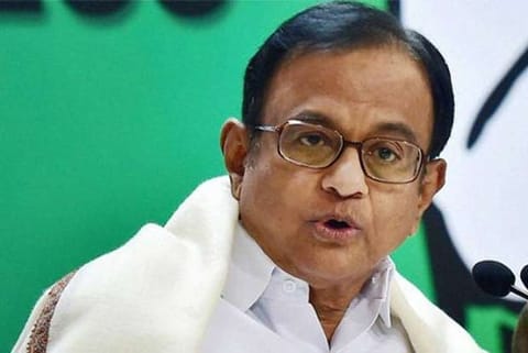 Former union finance minister P ?Chidambaram