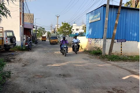 The roads are dug up for laying underground sewage and water pipeline as part of ongoing works since 2011