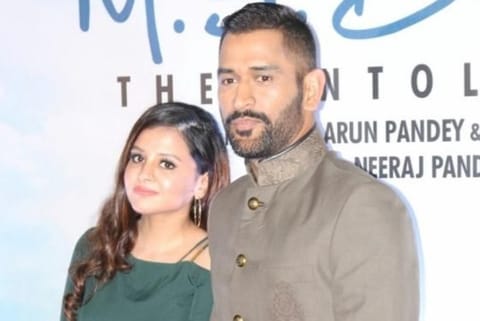 Sakshi and MS Dhoni