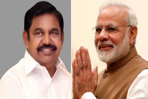 Chief Minister Edappadi; Prime Minister Narendra Modi