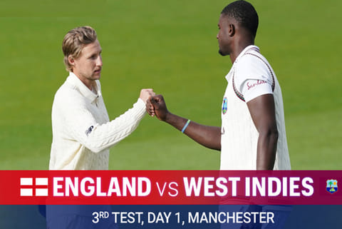 West Indies on top of England