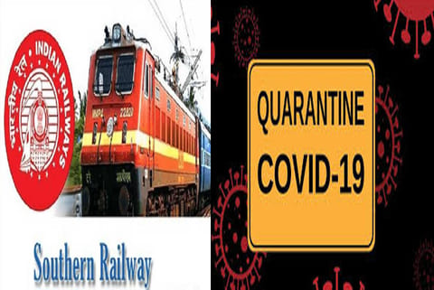 Southern railway staff coming to Tirupattur from Chennai asked to stay at work spot