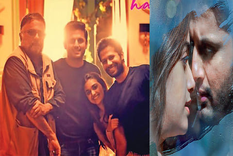 PC Sreeram with Rang De cast; first look poster of Rang De